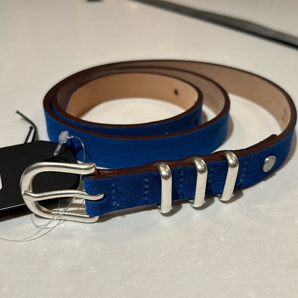 Rag & Bone Jet Belt in Cobalt NWT